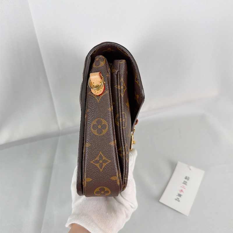 莉亞精品♡ LV 經典老花郵差包 二手美品-3