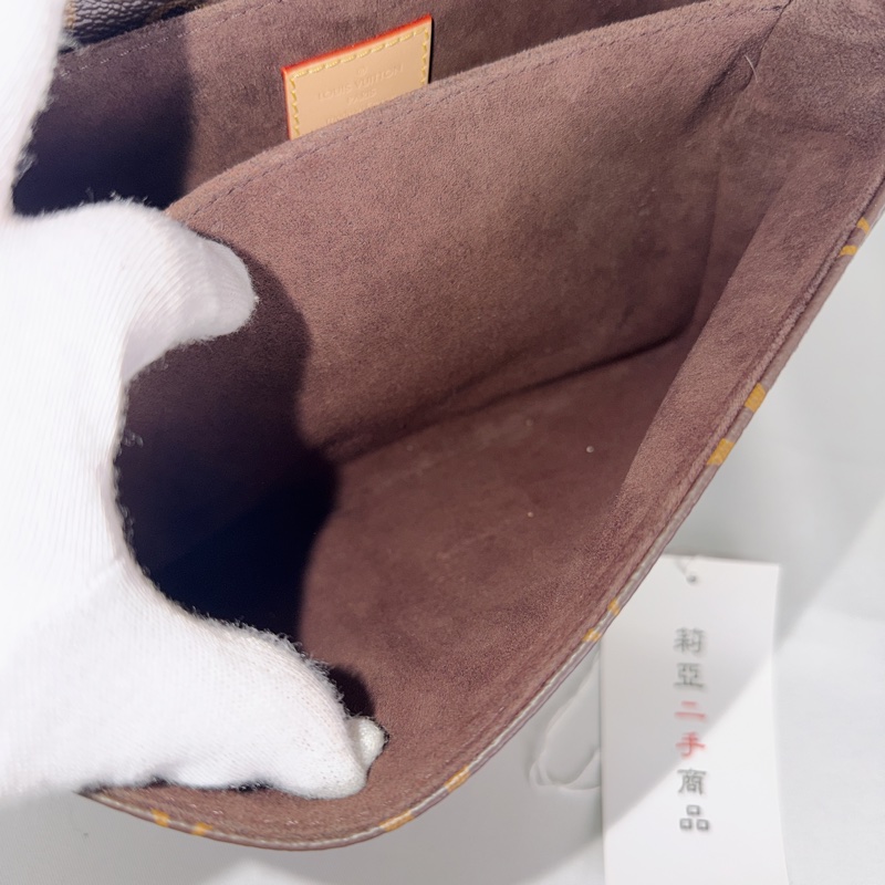 莉亞精品♡ LV 經典老花郵差包 二手美品-9