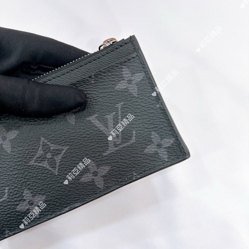 莉亞精品♡ LV M69533 黑老花卡包 二手-9