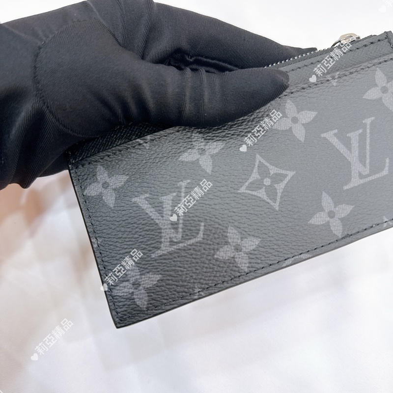 莉亞精品♡ LV M69533 黑老花卡包 二手-10