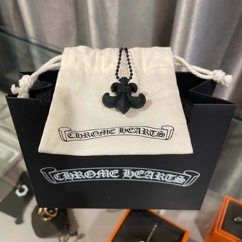 Chrome Hearts最新款Silicone童軍花Necklace限量版黑色-3