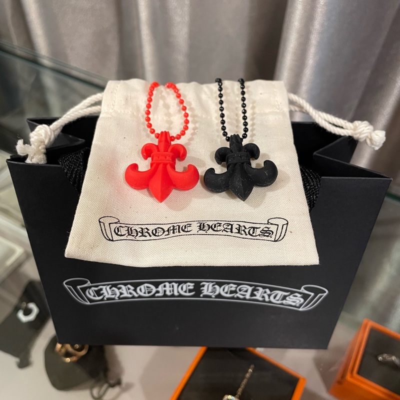 Chrome Hearts最新款Silicone童軍花Necklace限量版黑色-4