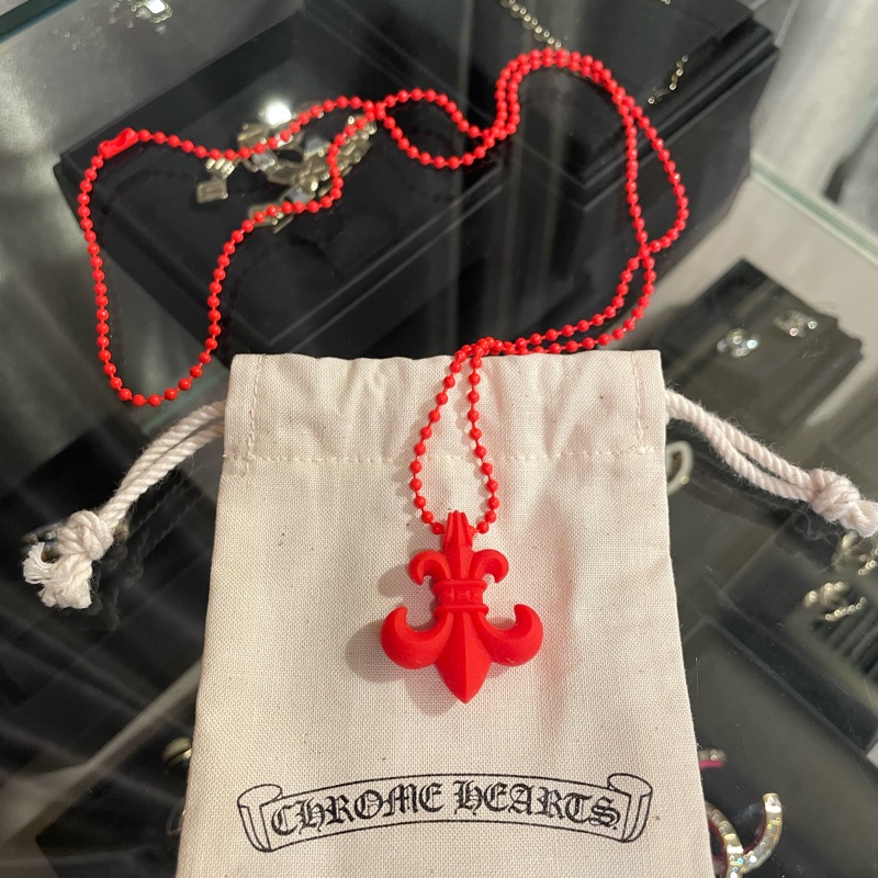 Chrome Hearts最新款Silicone童軍花Necklace 限量版 紅色-1