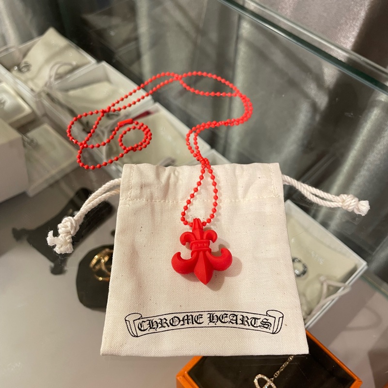 Chrome Hearts最新款Silicone童軍花Necklace 限量版 紅色-2