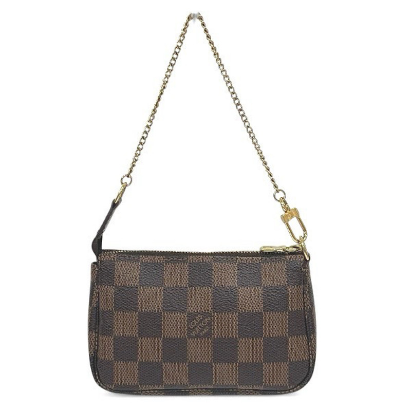 路易威登迷你 Pochette Accessoires 單肩包，Damier，N58011-1