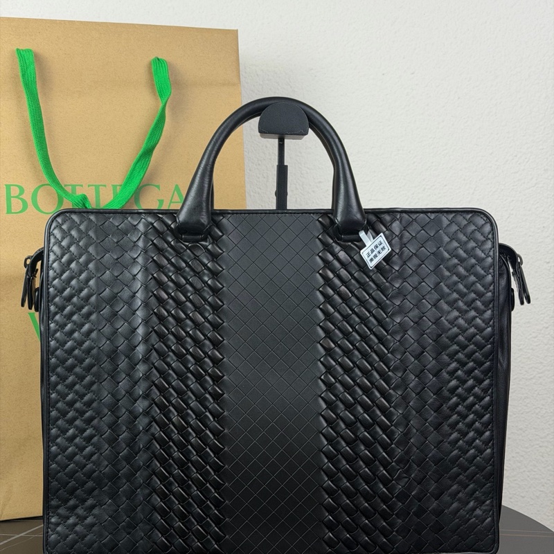 Bottega Veneta葆蝶家 bv經典編織牛皮公文包 斜挎包-4