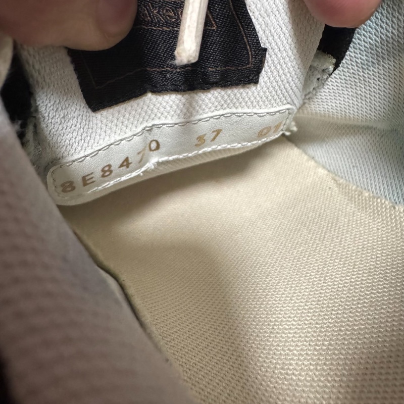 Fendi正品芬迪印花休閒鞋 牛皮 低幫板鞋 女款 黑色 37碼-5