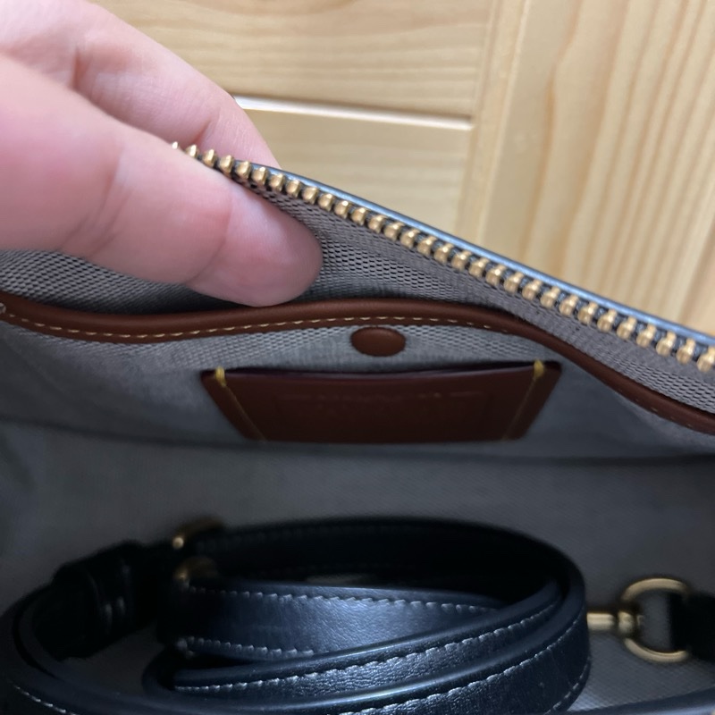coach 肩背斜背包黑-9