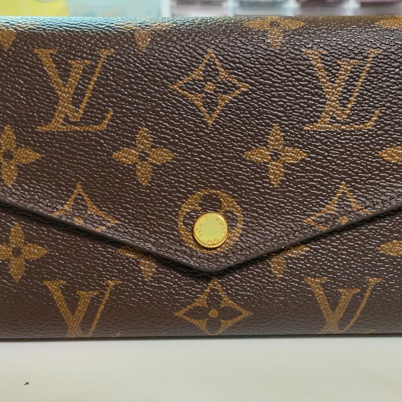 LV Louis Vuitton 路易威登 Sarah 莎拉 長夾 (內裡咖啡色)-0