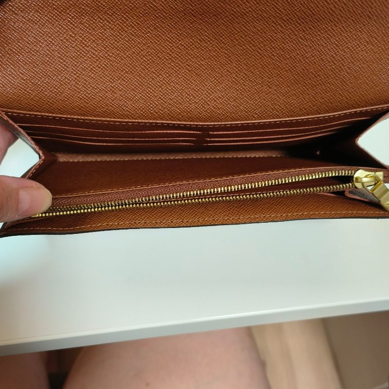 LV Louis Vuitton 路易威登 Sarah 莎拉 長夾 (內裡咖啡色)-3