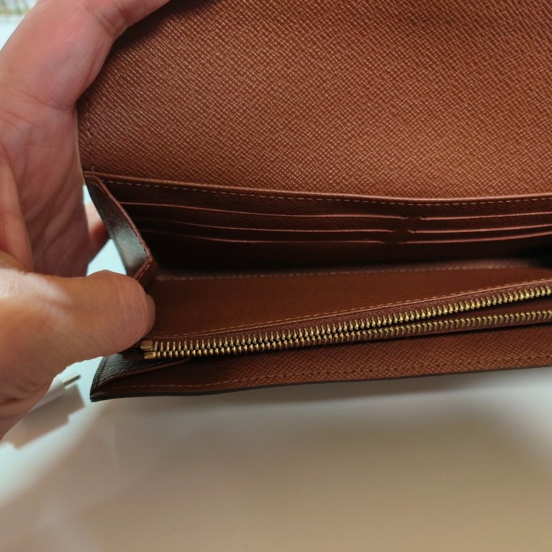 LV Louis Vuitton 路易威登 Sarah 莎拉 長夾 (內裡咖啡色)-13
