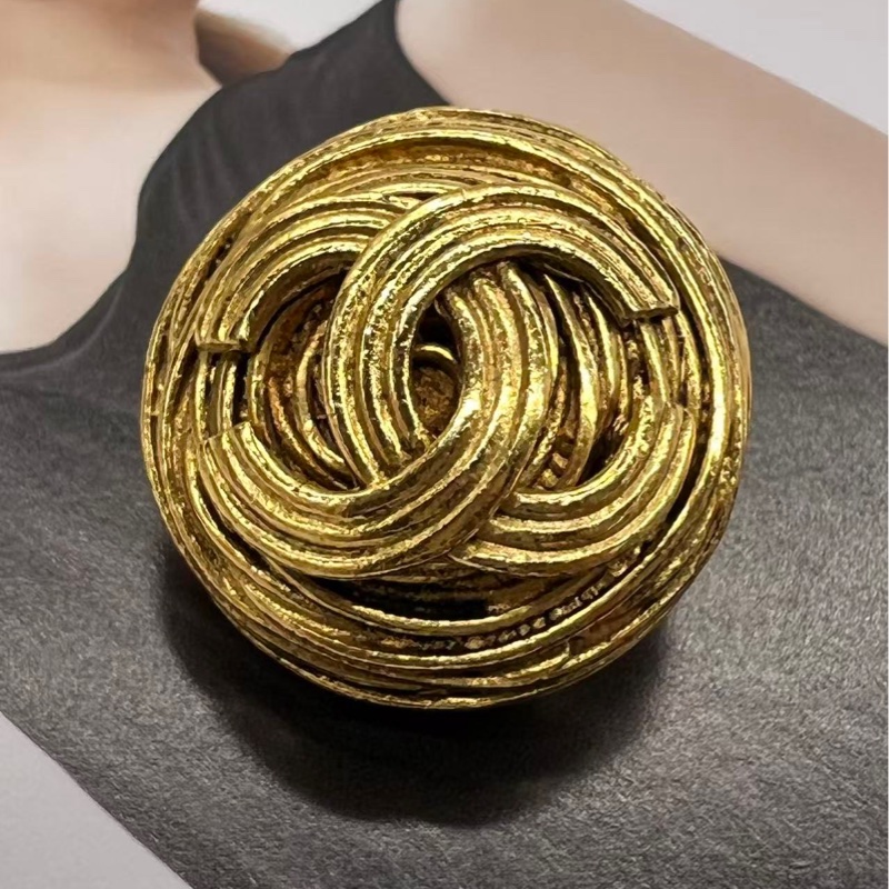 Chanel CC Logo金色耳飾-3