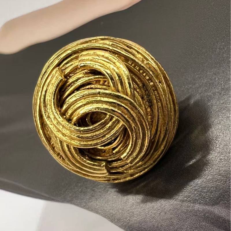 Chanel CC Logo金色耳飾-4