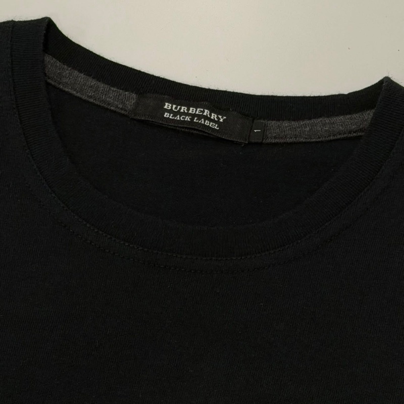 BURBERRY 黑標 黑色貼布戰馬刺繡上衣-7