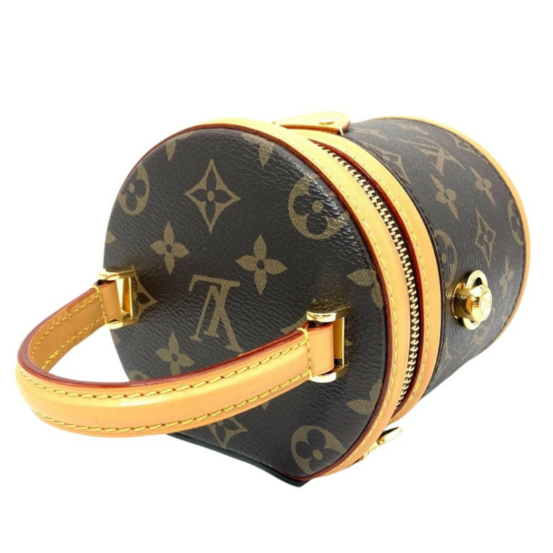 Louis Vuitton Nano Cannes 肩背包，Monogram 帆布，M82952，棕色，金色五金，RFID，女士款。-2