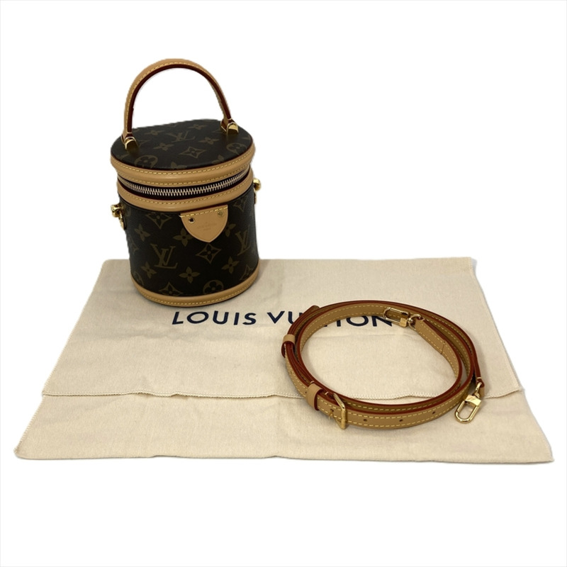 Louis Vuitton Nano Cannes 肩背包，Monogram 帆布，M82952，棕色，金色五金，RFID，女士款。-9