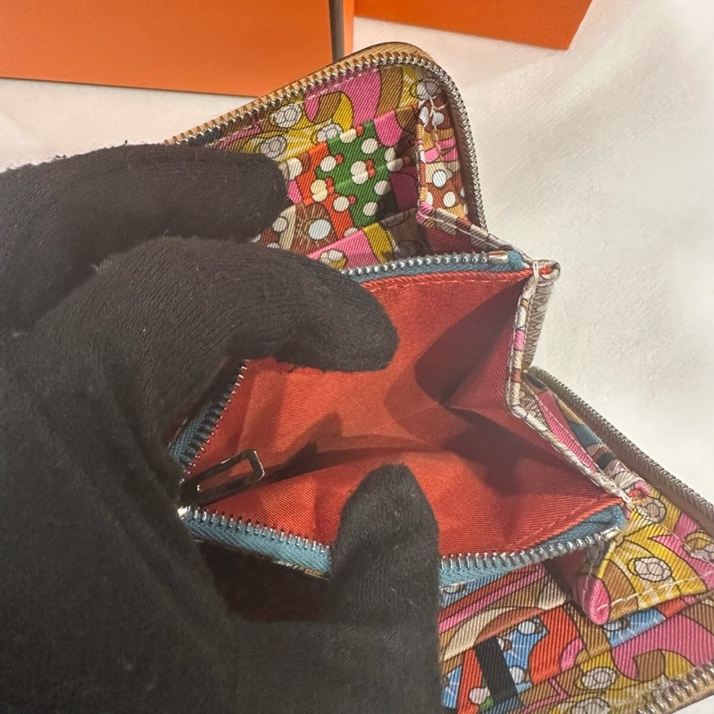 近新閒置B刻🌟Hermes Silk In 短夾 餅乾色｜Classic Trend CT精品｜台北東區實體-8