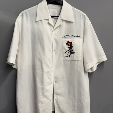 近全新🌟Louis Vuitton LV Pharrell 刺繡襯衫 L ｜Classic Trend CT精品｜台北東區實體