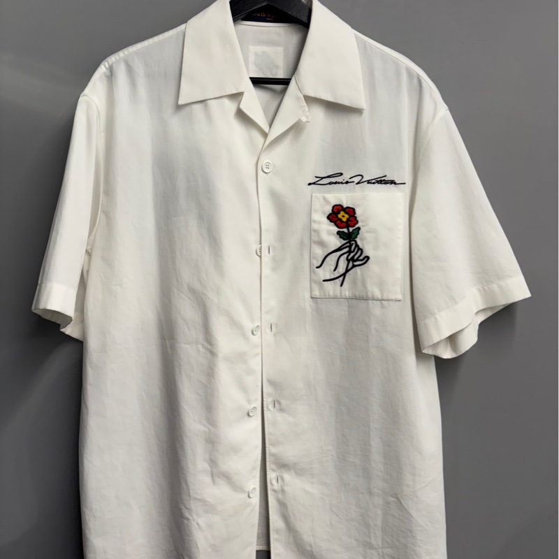 近全新🌟Louis Vuitton LV Pharrell 刺繡襯衫 L ｜Classic Trend CT精品｜台北東區實體-0