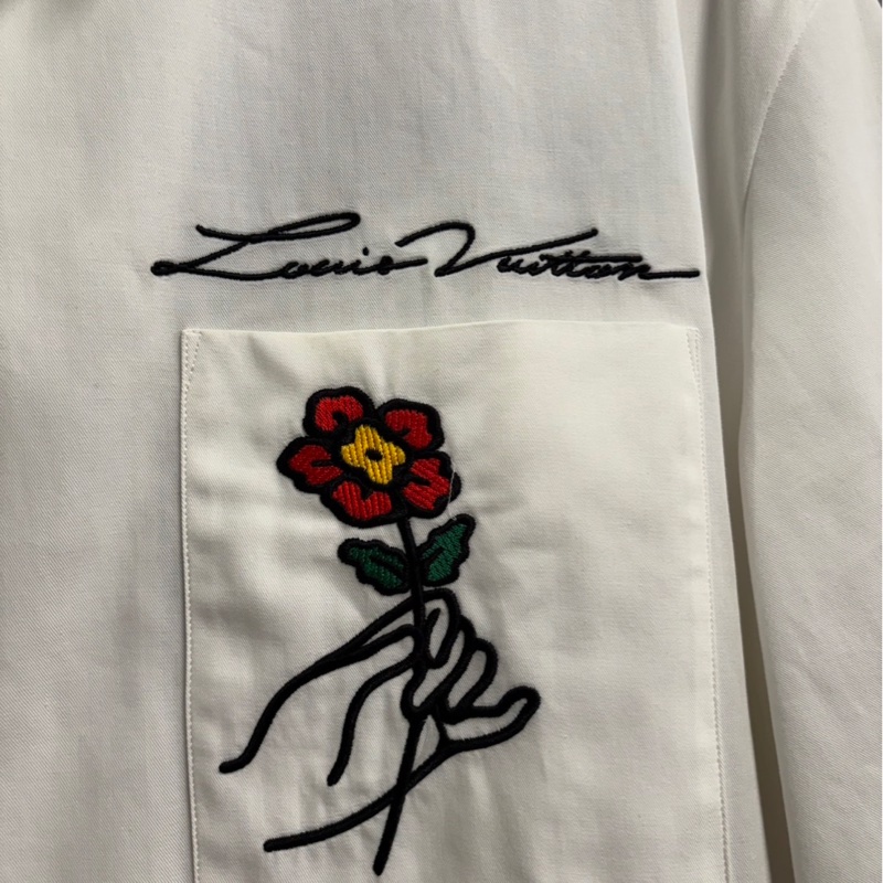 近全新🌟Louis Vuitton LV Pharrell 刺繡襯衫 L ｜Classic Trend CT精品｜台北東區實體-8