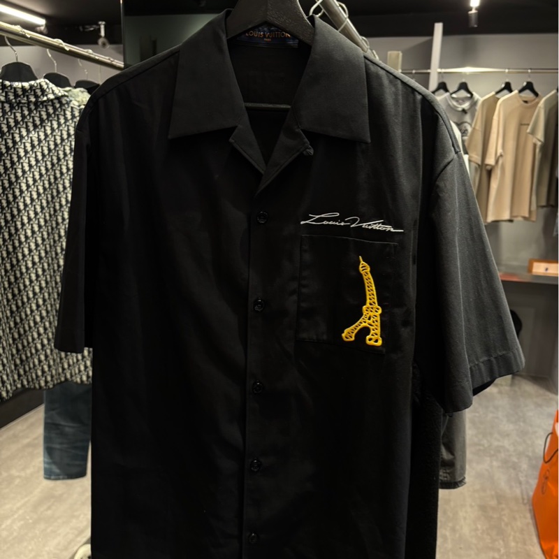 近全新🌟Louis Vuitton LV Pharrell 刺繡襯衫 XL ｜Classic Trend CT精品｜台北東區實體-1