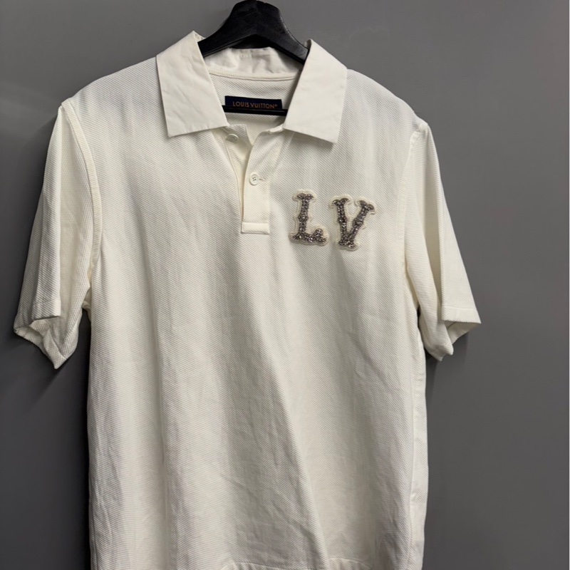 近全新高價款🌟Louis Vuitton LV 水鑽Logo Polo衫｜Classic Trend CT精品｜台北東區實體-0