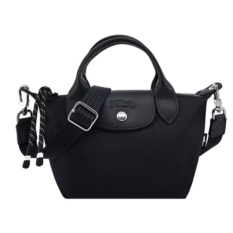 LONGCHAMP 黑色尼龍手提斜背 2way包 LE PLIAGE ENERGY XS