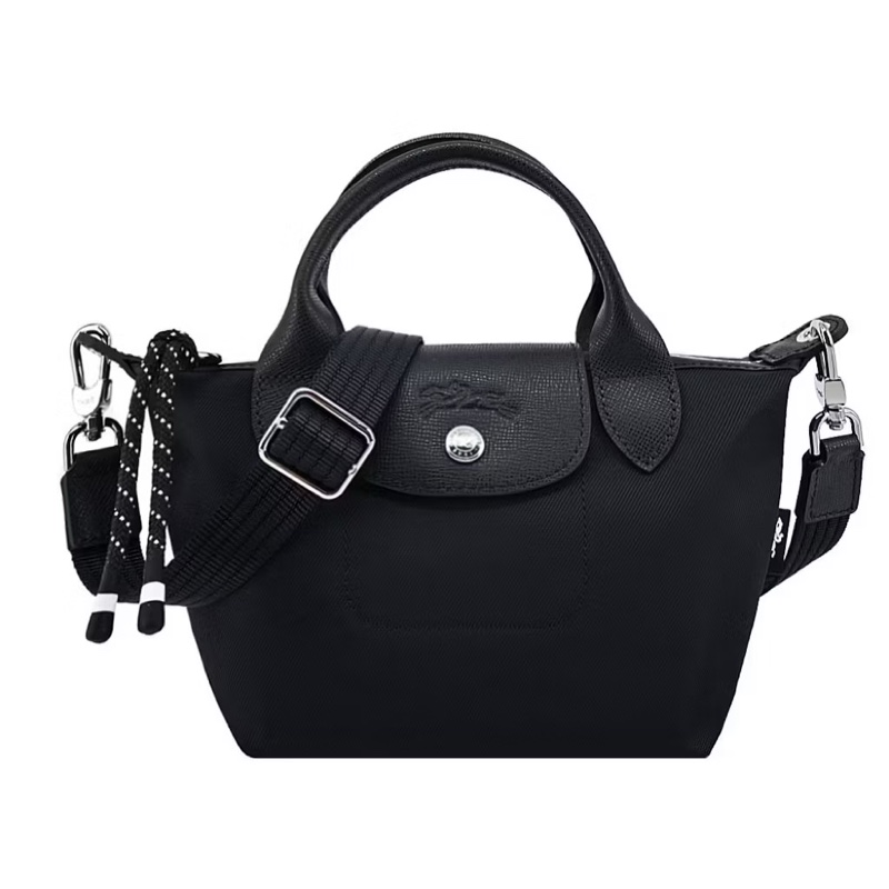 LONGCHAMP 黑色尼龍手提斜背 2way包 LE PLIAGE ENERGY XS-0