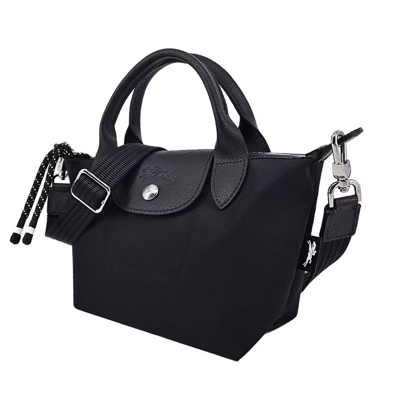 LONGCHAMP 黑色尼龍手提斜背 2way包 LE PLIAGE ENERGY XS-1