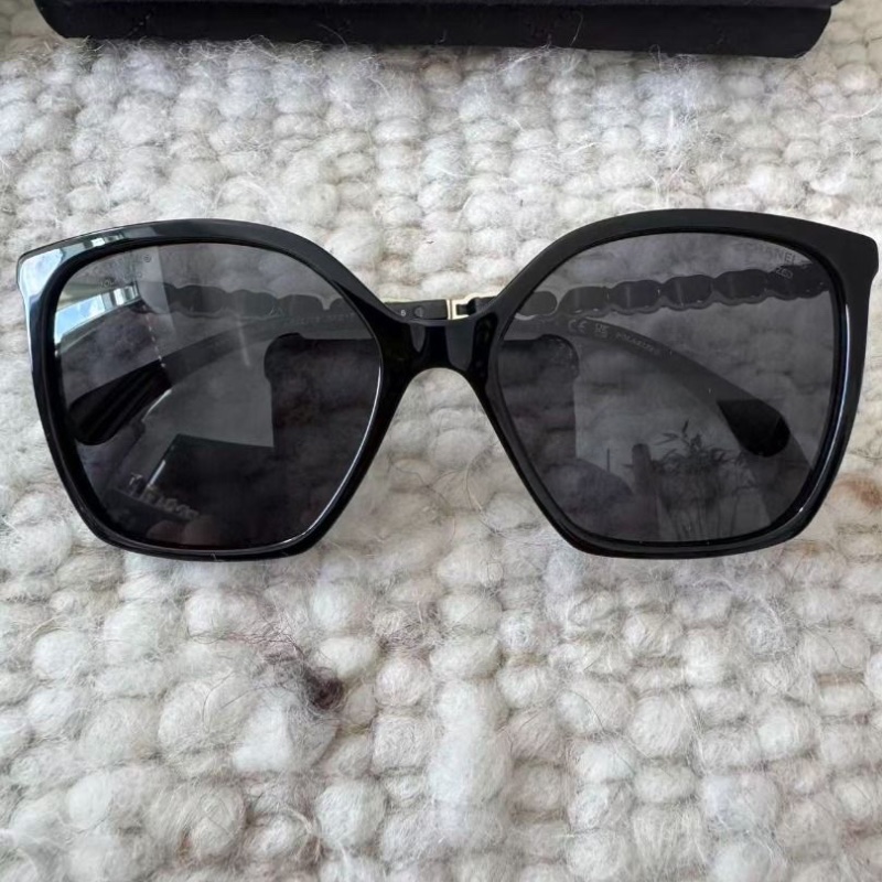 Chanel 滿logo鏡腳CH5546太陽眼鏡 全新全配-1
