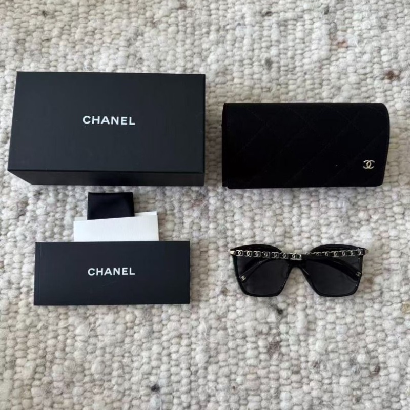 Chanel 滿logo鏡腳CH5546太陽眼鏡 全新全配-4