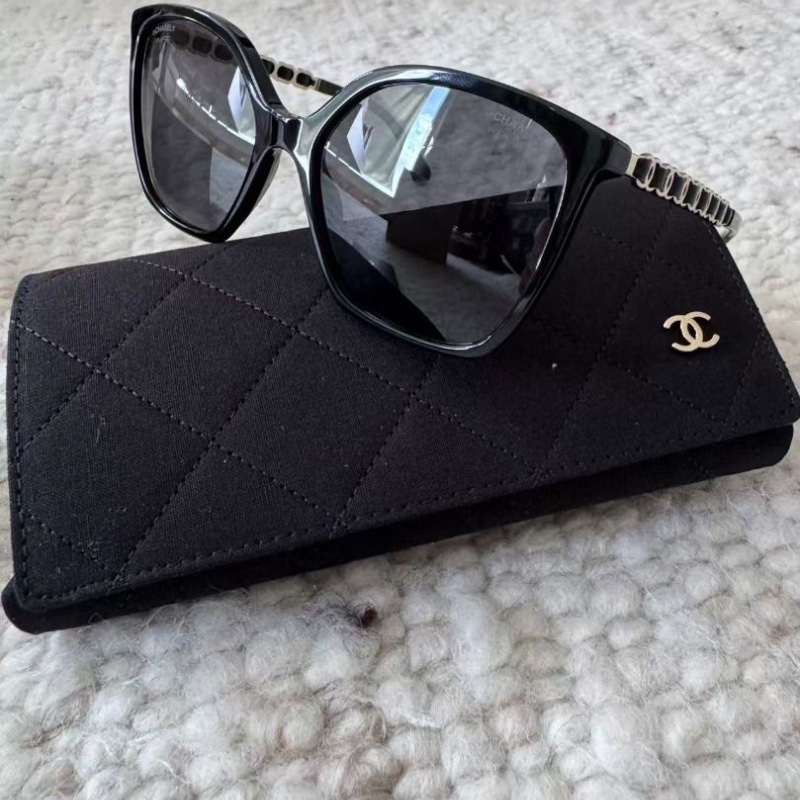 Chanel 滿logo鏡腳CH5546太陽眼鏡 全新全配-5