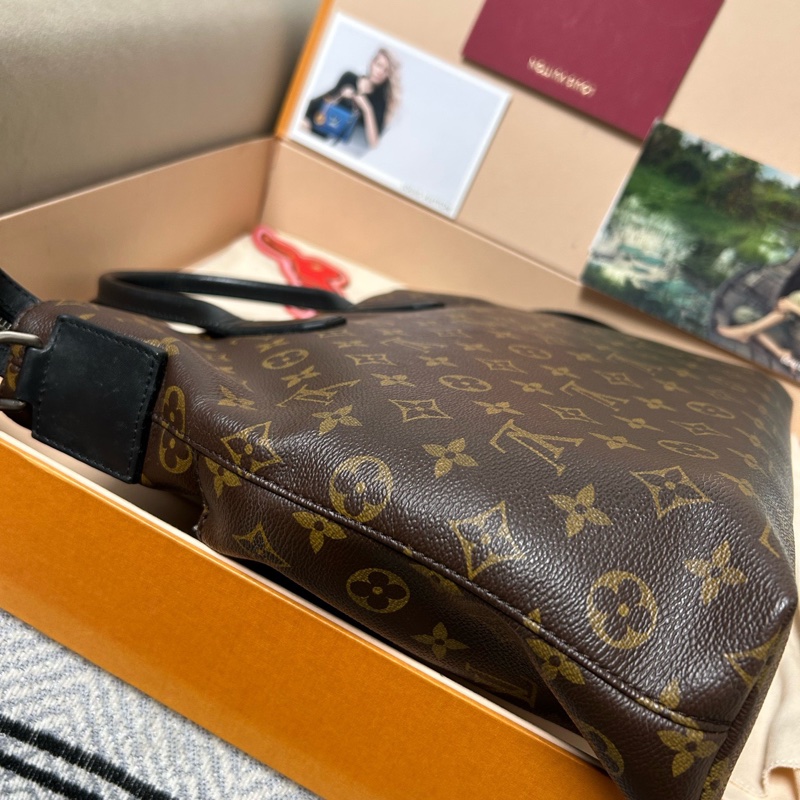 閒置新LV老花郵差包 手提斜挎兩用 送禮自用都合適 老花公文包 手提-3