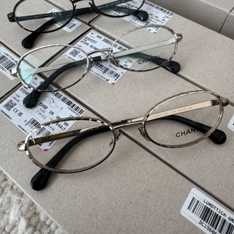 Chanel CH2227金色 銀色 黑色 金屬素顏光學眼鏡 全新全配