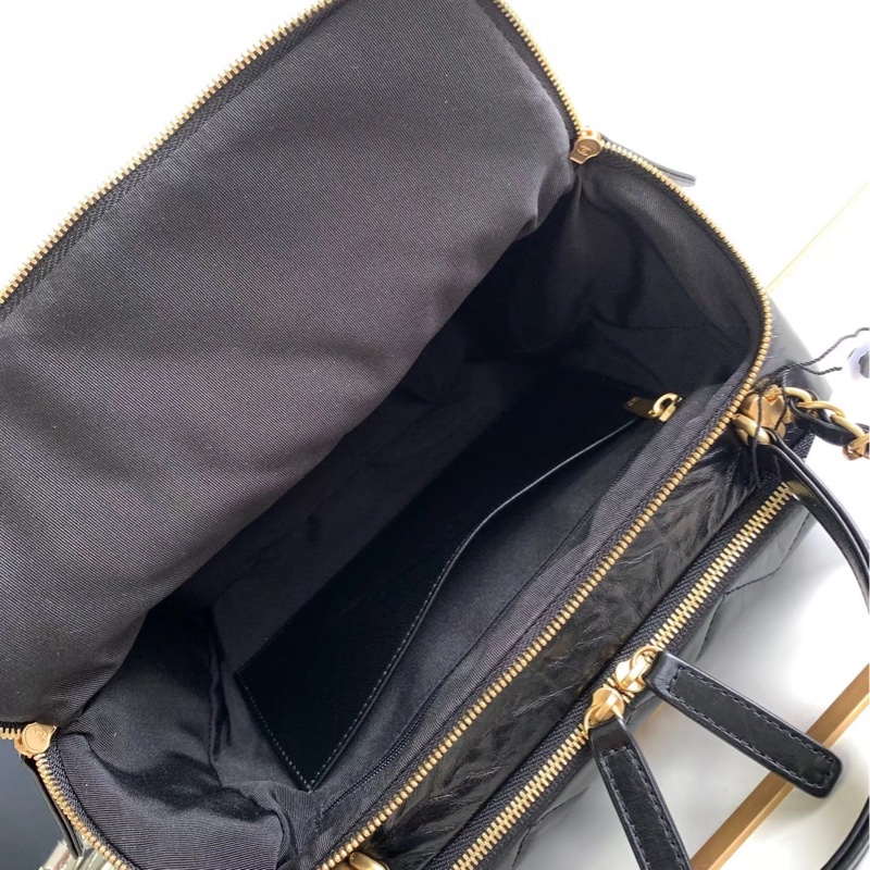 Chanel 23C 黑金保齡球包|27cm 大容量輕盈款🎱-8