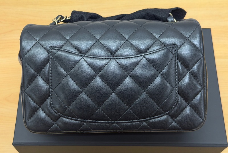 香奈兒 Chanel mini coco cf20 黑淡金 小羊皮-2
