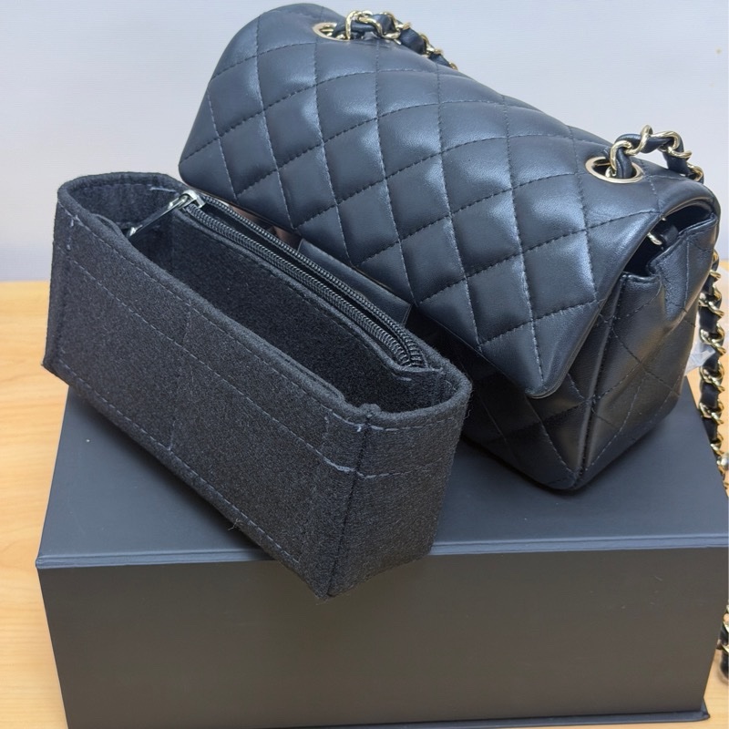 香奈兒 Chanel mini coco cf20 黑淡金 小羊皮-16