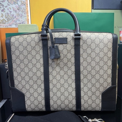 古馳/Gucci  高級人造革帆布    公文包、電腦包