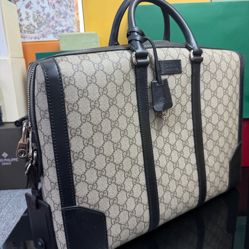 古馳/Gucci  高級人造革帆布    公文包、電腦包-3