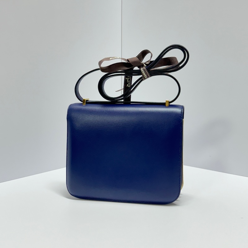 【新版康康😍】 Hermes Constance 康康18 皇家藍/金釦(專櫃價不含配貨46萬)-6