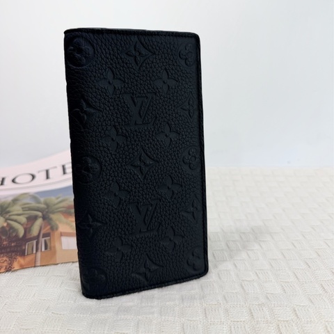 LV 黑壓紋長夾