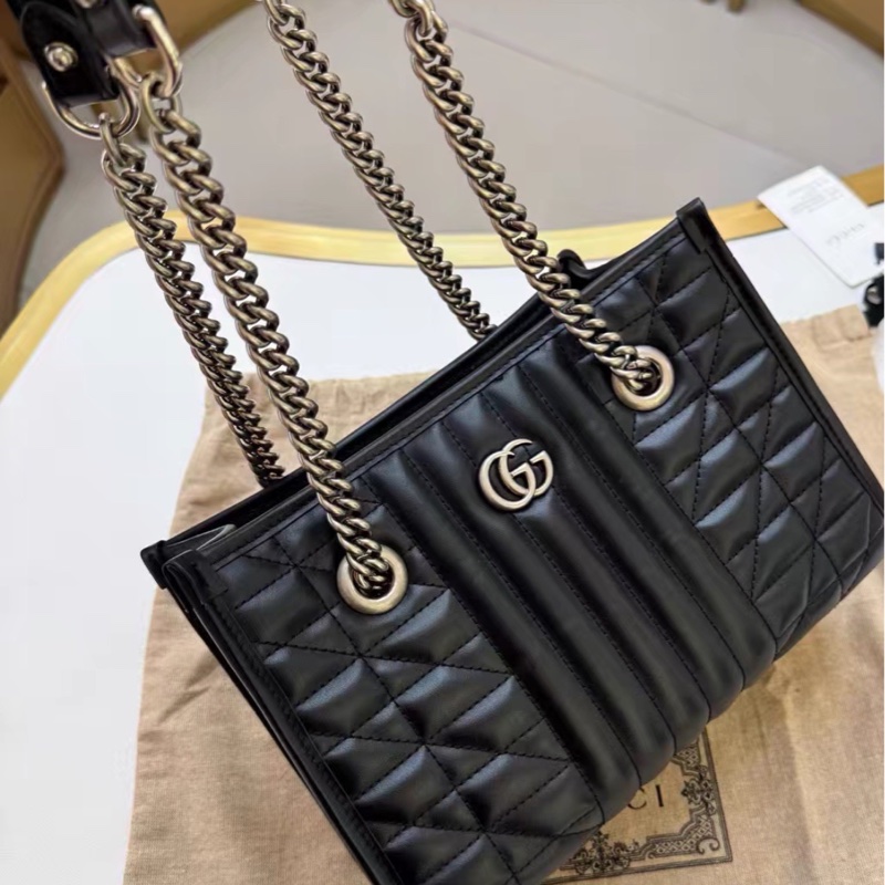 Gucci GG Marmont 黑色鏈條包｜氣質女神必收款🖤-9