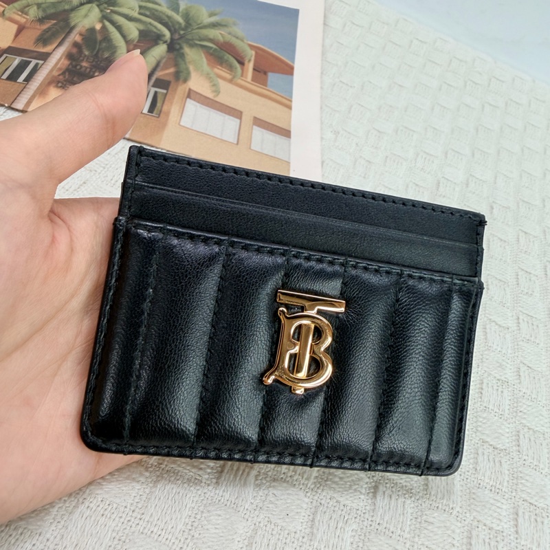 Burberry 黑金羊皮Lola卡夾-6