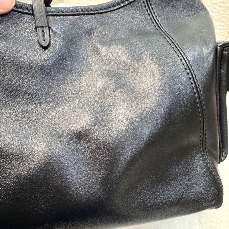 LV 黑武士大全配Louis Vuitton 黑色小羊皮 CarryAIICargo Vibe PM 肩背包 原花拼接 M24861-29