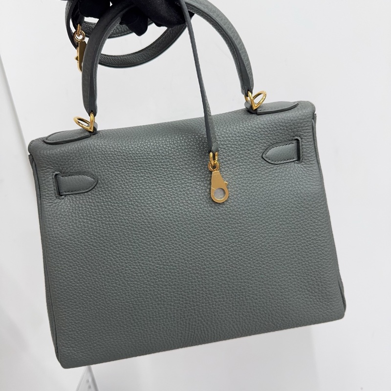 🌈Hermes🧡Kelly 28🧡63杏仁綠金扣🌈未使用閑置🌈🌟Togo皮🌟原膜在🌟kelly28🌟kelly🌟愛馬仕-2
