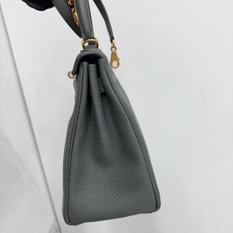 🌈Hermes🧡Kelly 28🧡63杏仁綠金扣🌈未使用閑置🌈🌟Togo皮🌟原膜在🌟kelly28🌟kelly🌟愛馬仕-3