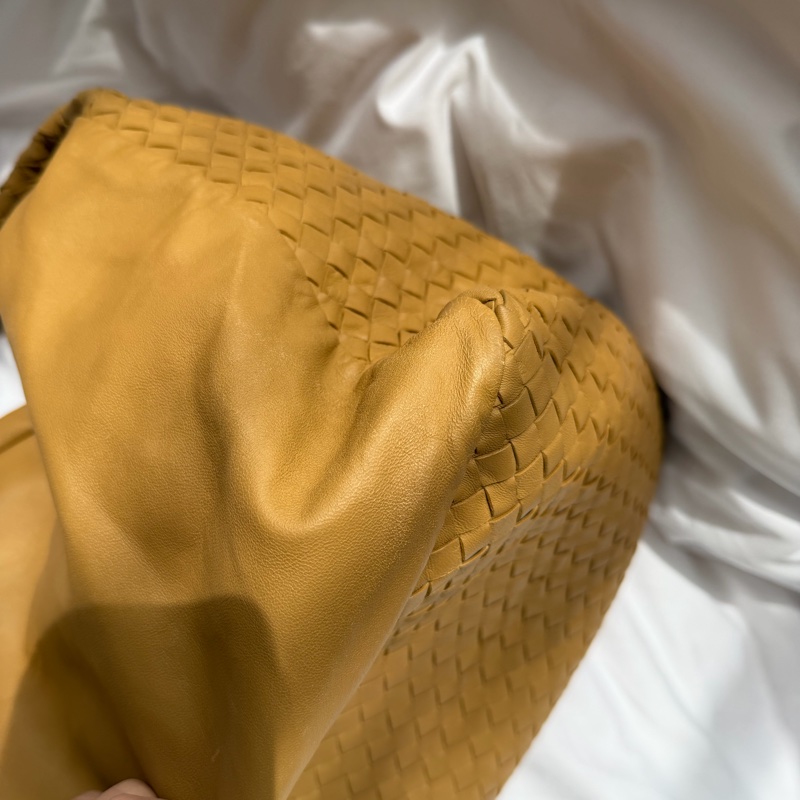 Bottega Veneta 卡其色 奶茶色 蝴蝶結 編織 Hobo 單肩包-8