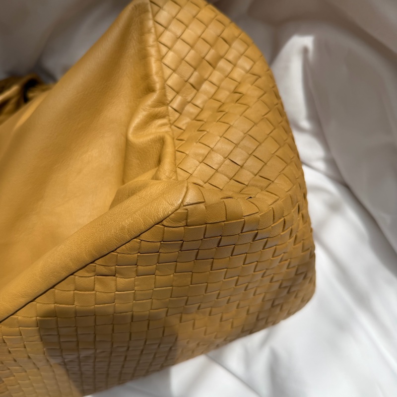 Bottega Veneta 卡其色 奶茶色 蝴蝶結 編織 Hobo 單肩包-10