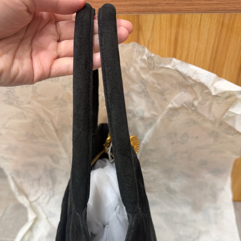 Chanel 香奈兒 中古 麂皮 希爾頓 手提包 Tote Bag-3