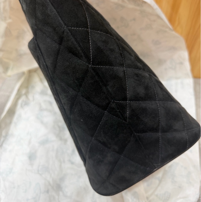 Chanel 香奈兒 中古 麂皮 希爾頓 手提包 Tote Bag-4